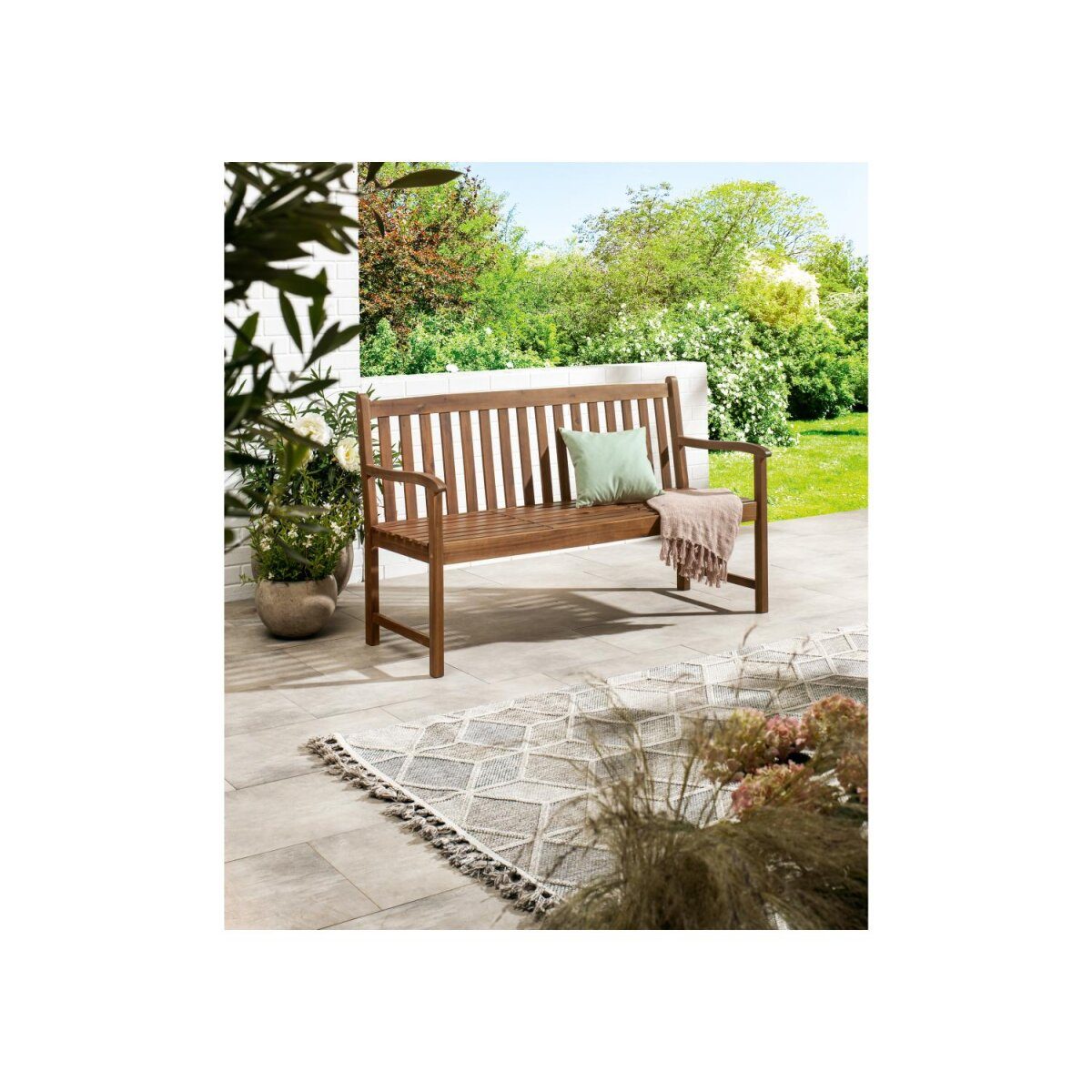 LIVARNO home Gartenbank »SEVILLA«, aus ölgebeiztem Akazienholz
