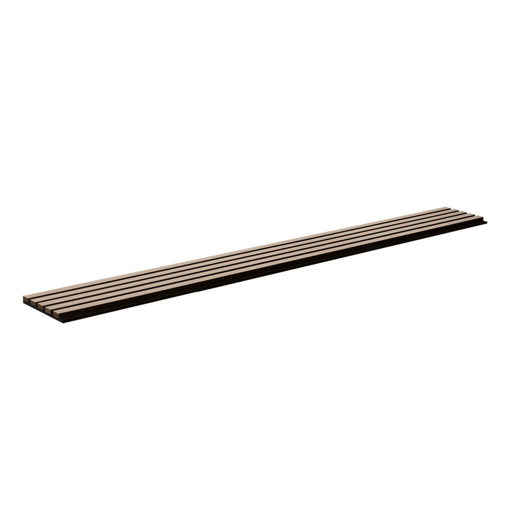 Akustikpaneele, 2400 x 200 x 21 mm, Akustikwandpaneele, MDF-Akzent-Holzwandpaneele für moderne Innenwanddekoration, Akustikpaneele, Kunstholz-Wandpaneele zur Geräuschreduzierung, 4er-Set