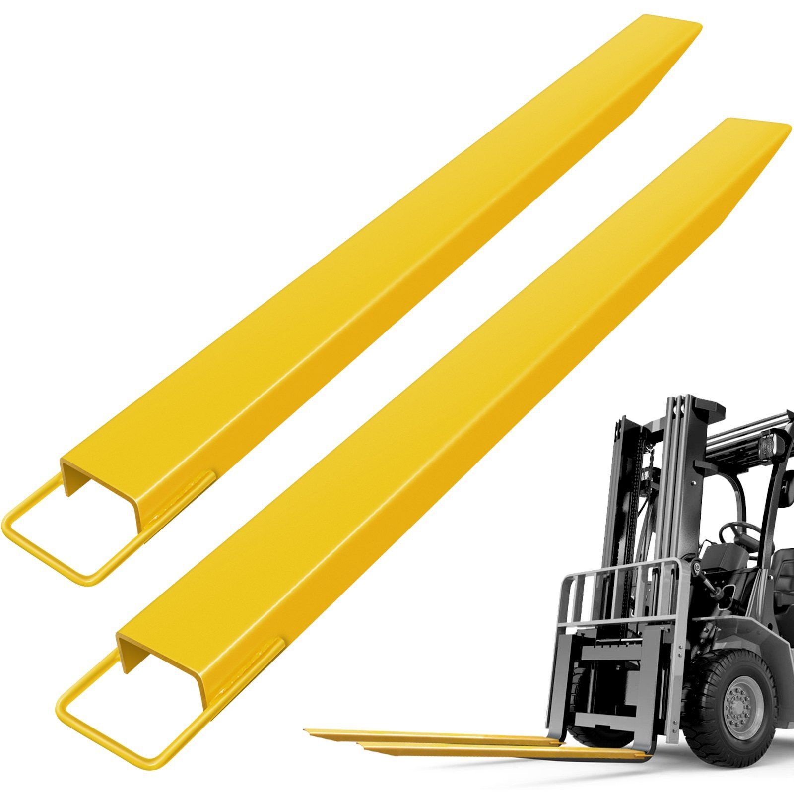 Fork extension 182 CM forklift fork extension for forklift pallet with fork extensions fork extensions High-strength pallet forks made of steel Fork extension 182 CM forklift fork extension for forklift pallet with fork extensions fork extensions High-strength pallet forks made of steel