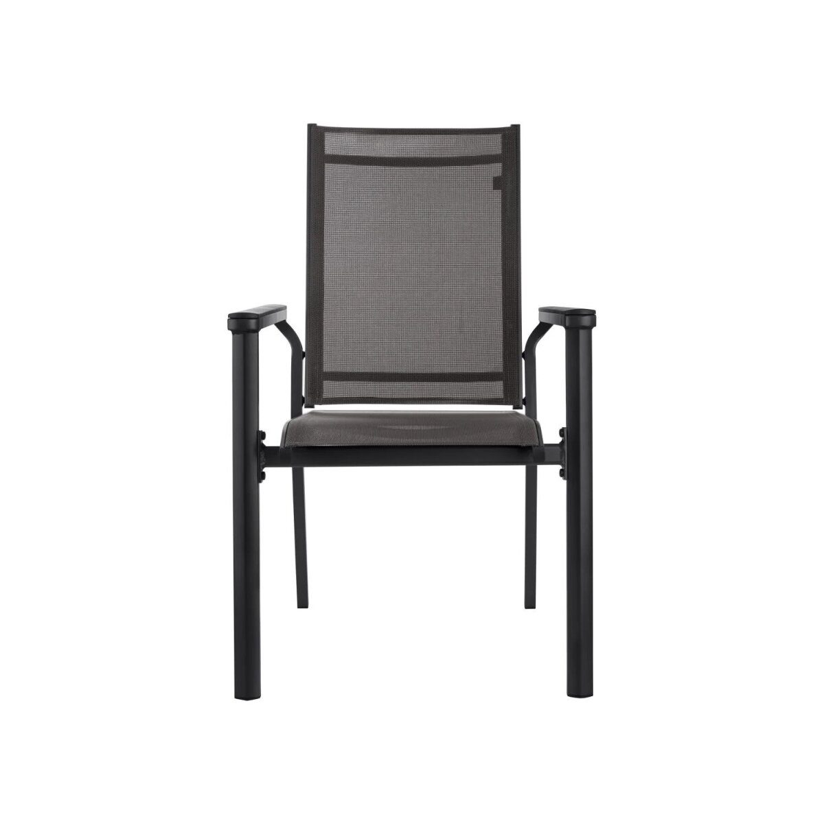 LIVARNO HOME „Houston“ Aluminium-Stapelstuhl, grau