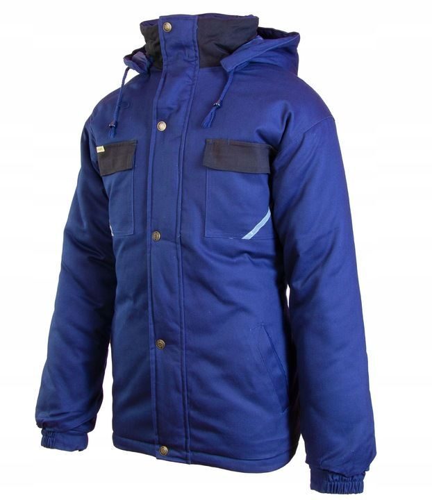 Premium Edition isolierte Winterjacke mit Reflektoren Kapuze blau
