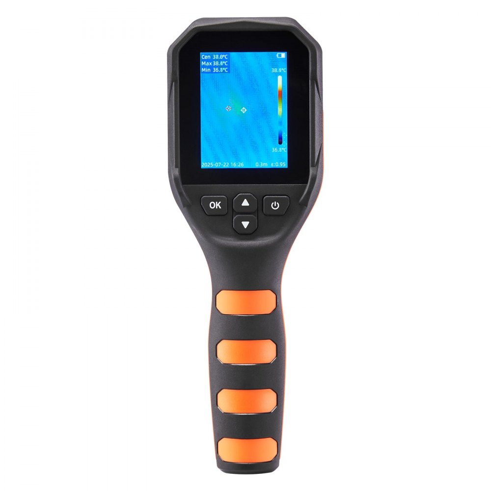 Warmtebeeldcamera, 320x240 TISR superresolutie, thermische camera met 2 MP visuele camera, 160x120 IR-resolutie, 25 Hz vernieuwingsfrequentie, -20°C tot 550°C, 4 beeldmodi en 6 kleurenpaletten Warmtebeeldcamera, 320x240 TISR superresolutie, thermische camera met 2 MP visuele camera, 160x120 IR-resolutie, 25 Hz vernieuwingsfrequentie, -20°C tot 550°C, 4 beeldmodi en 6 kleurenpaletten