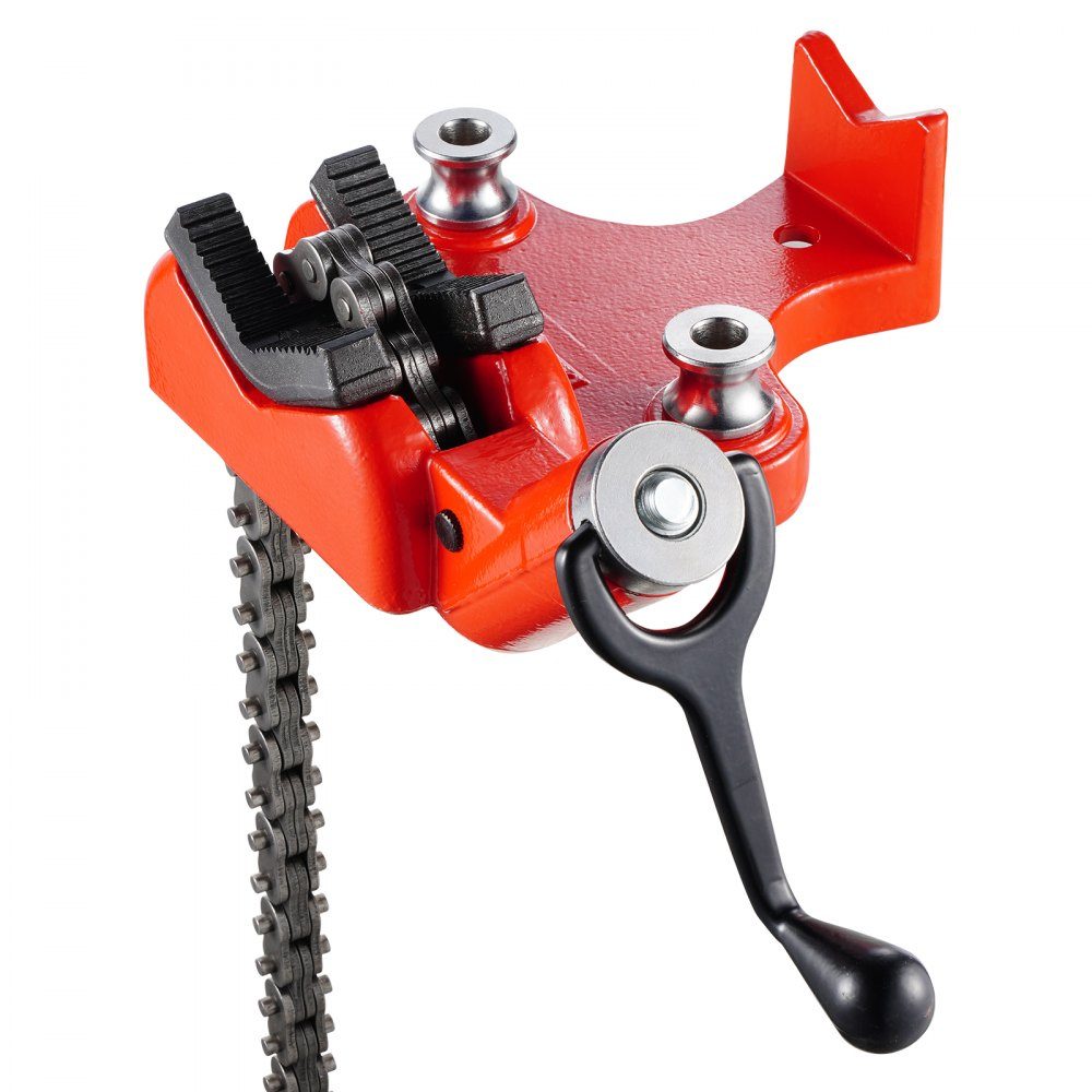Kettingpijpschroef, 6,35-152,4 mm pijpcapaciteit, 710 mm zware ketting en gietijzeren basis, industriële kwaliteit pijpklemming voor loodgieterswerk, autoreparatie, metaalbewerking