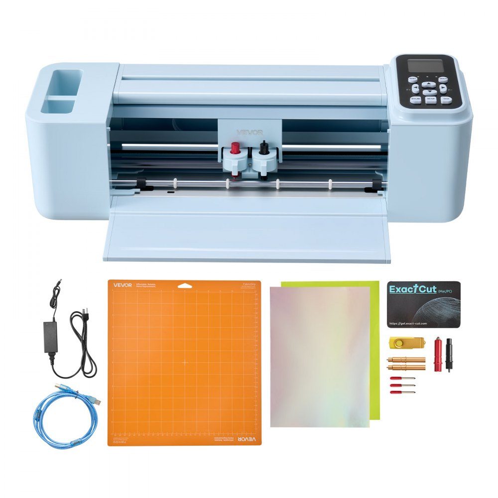 Vinyl-Schneidemaschine 30 cm, Schneideplotter/Plottermaschine mit Tastensteuerung & Touchscreen, kompatibel mit Mac/Windows/Android/iOS, Vinylschneider für Bastelarbeiten, Karten & Wohnaccessoires