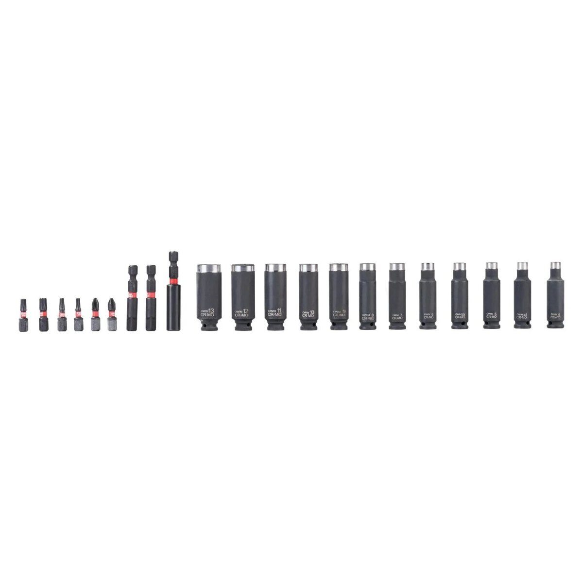 PARKSIDE PERFORMANCE® impact socket and bit set, 21 pieces