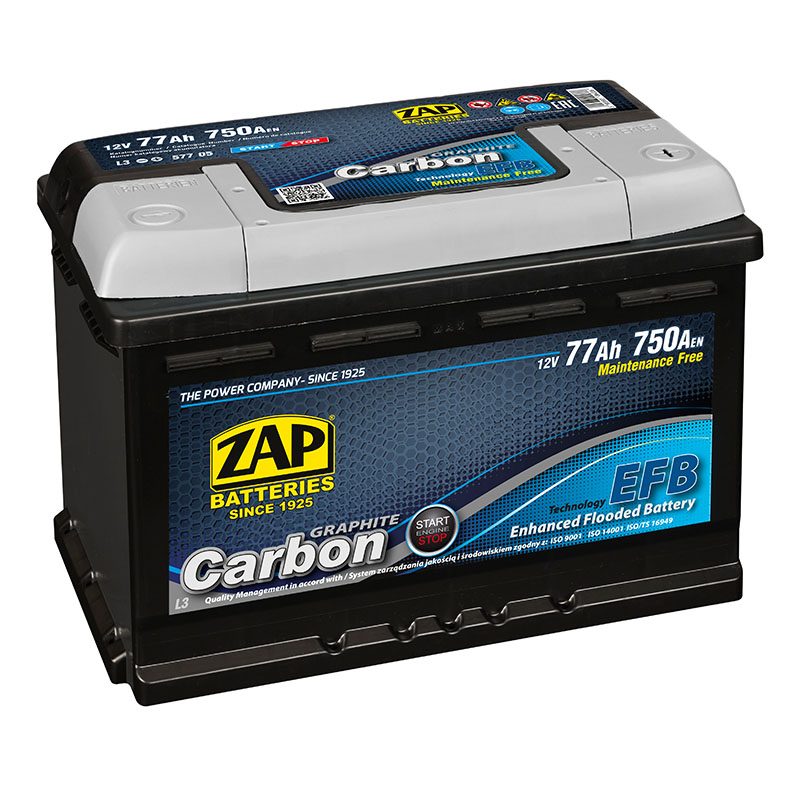 Zap Piastów Zap Carbon Efb 77ah 750a – Artikelnr. 577 05