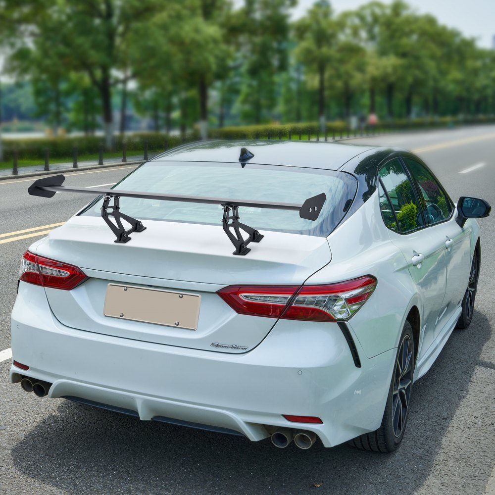GT Wing autospoiler, 43,3 inch universele enkeldekspoiler, verstelbare lichtgewicht aluminium auto achterspoilervleugel, racespoiler BGW/JDM Drift Zwart