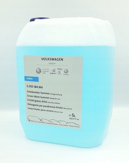 Original VW Scheibenreiniger G055184M4 Fertigmischung Reiniger Scheiben Sommer 4x5 Liter Kanister 20l