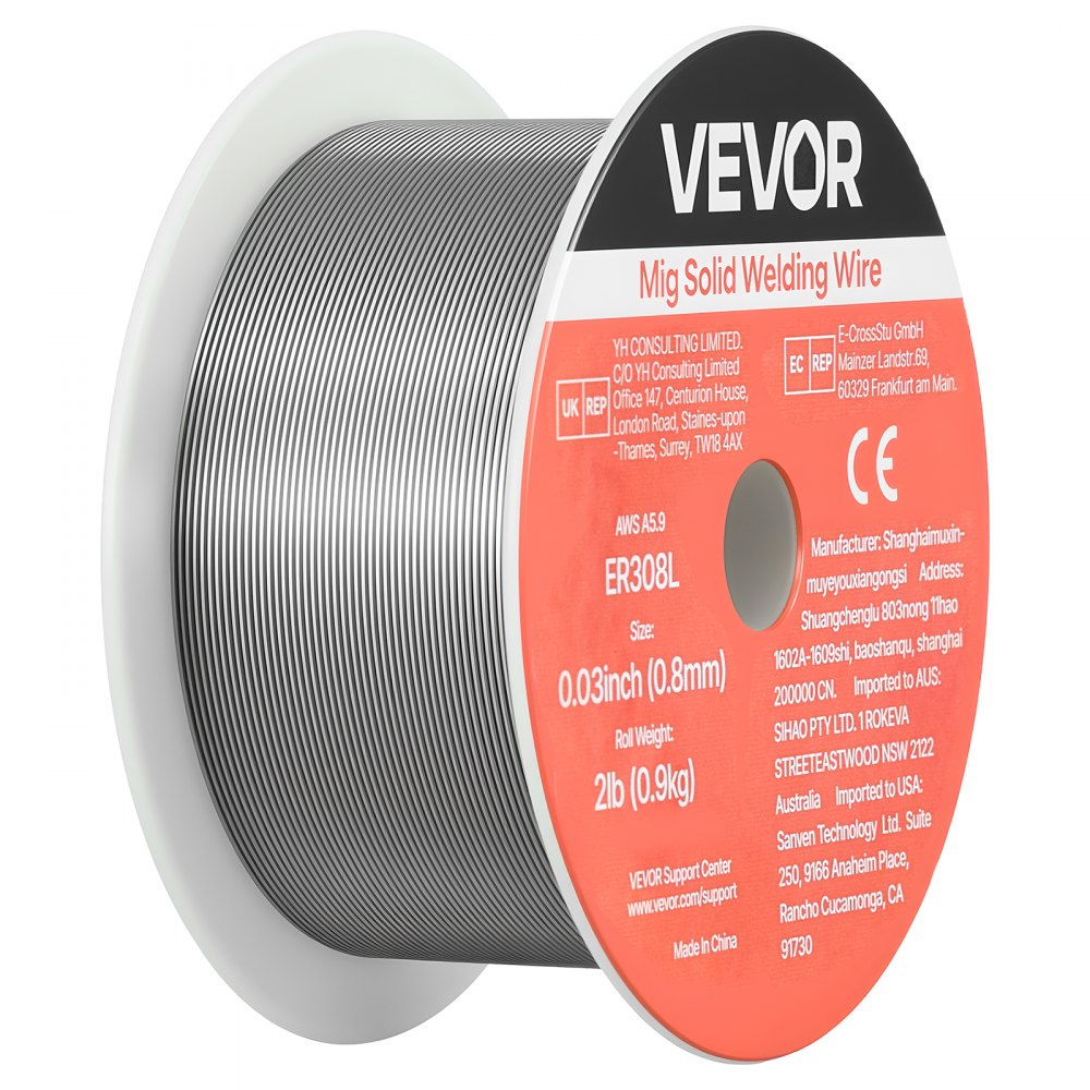 Fil de soudage MIG 0,8 mm Fil de soudage solide ER308L Fil blindé au gaz Rouleau de fil en acier inoxydable de 0,9 kg avec une capacité d'alimentation élevée pour le soudage sous protection gazeuse dans toutes les positions de soudage 1 pièce Fil de soudage MIG 0,8 mm Fil de soudage solide ER308L Fil blindé au gaz Rouleau de fil en acier inoxydable de 0,9 kg avec une capacité d'alimentation élevée pour le soudage sous protection gazeuse dans toutes les positions de soudage 1 pièce