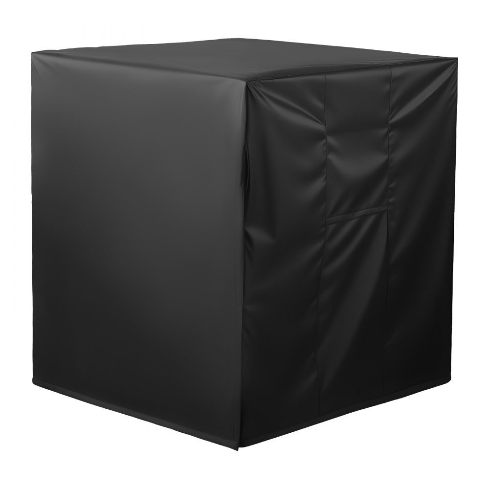 Air Conditioner Cover 762 x 762 x 810mm Triple Layer Waterproof Polyester Fabric Protective Cover Universal Fit Black