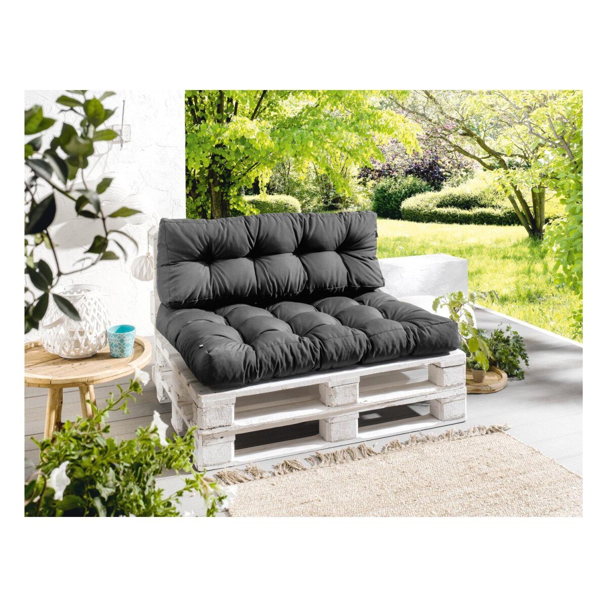 LIVARNO home jeu de rembourrage de palettes pour palettes Euro (anthracite)
