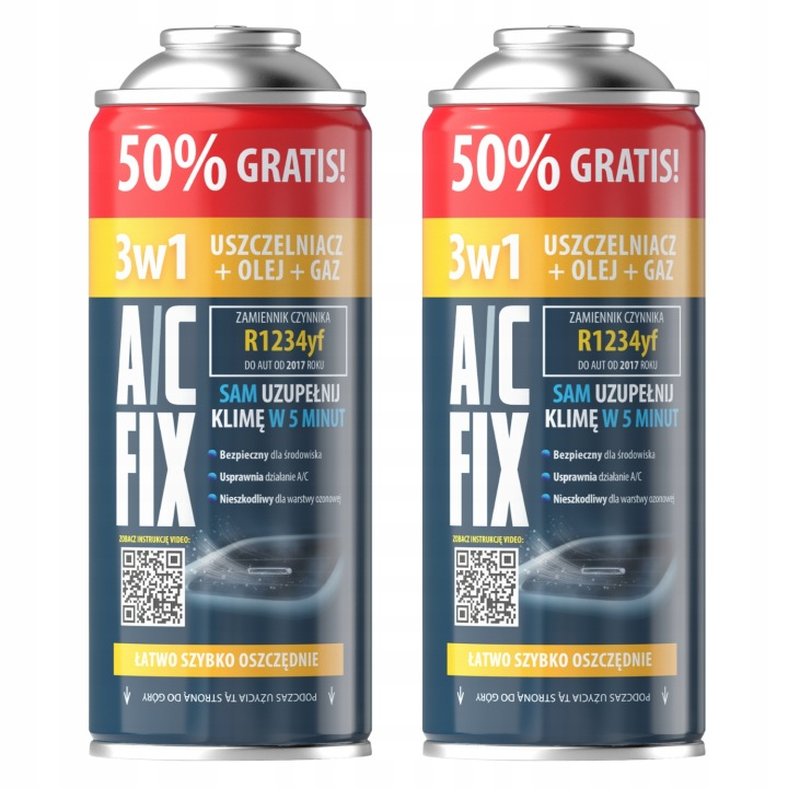 A/C FIX AC FIX CZYNNIK KLIMATYZACJI 2XR1234YF 3W1 OLEJ GAZ USZCZELNIACZ 470G – Nr kat. HT-47686