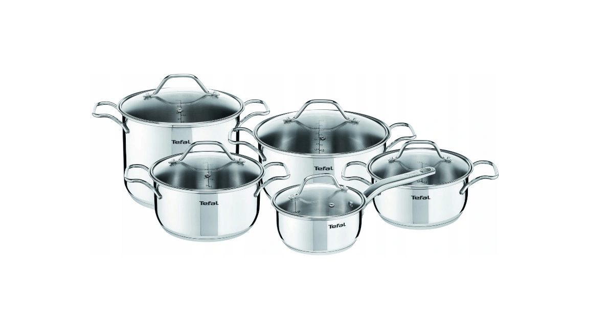 TEFAL INTUITION POT-SET 10-TEILIGES COOKING POT SET INDUCTION COOKING POT SET COOKING SET