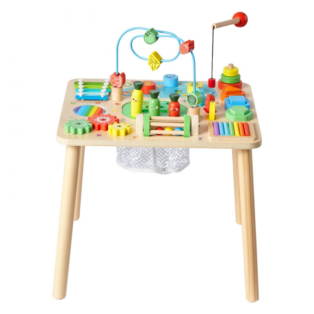 Aktivitätstisch aus Holz, Montessori-Spielzeug, 13-in-1-Lerntisch, Spieltisch, Aktivitätstisch für Kinder ab 6 Monaten, ideales Geschenk für Geburtstag, Weihnachten oder Kindertag, 6–36 Monate