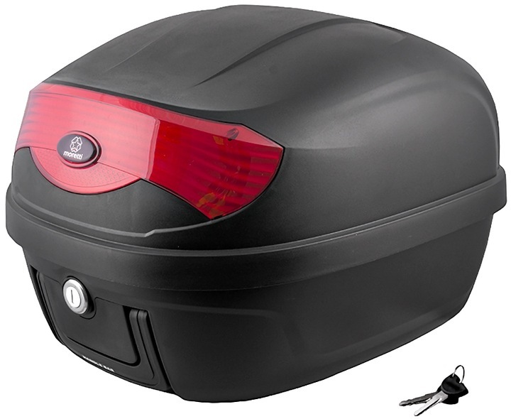 Moretti UNIVERSAL MOTORCYCLE TRUNK MOTOR SCOOTER Luggage Box Scooter Black Moretti UNIVERSAL MOTORCYCLE TRUNK MOTOR SCOOTER Luggage Box Scooter Black