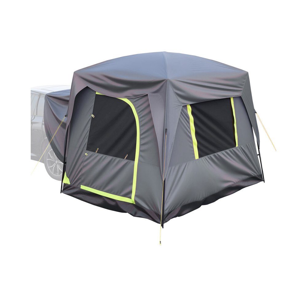 SUV Tent Camping Car Tent (248x308x230cm) Waterproof PU2000 Spacious Double Layer Design for 5-8 People SUV Camping Tent with Windows and Mesh Windows Rain Canopy and Bag