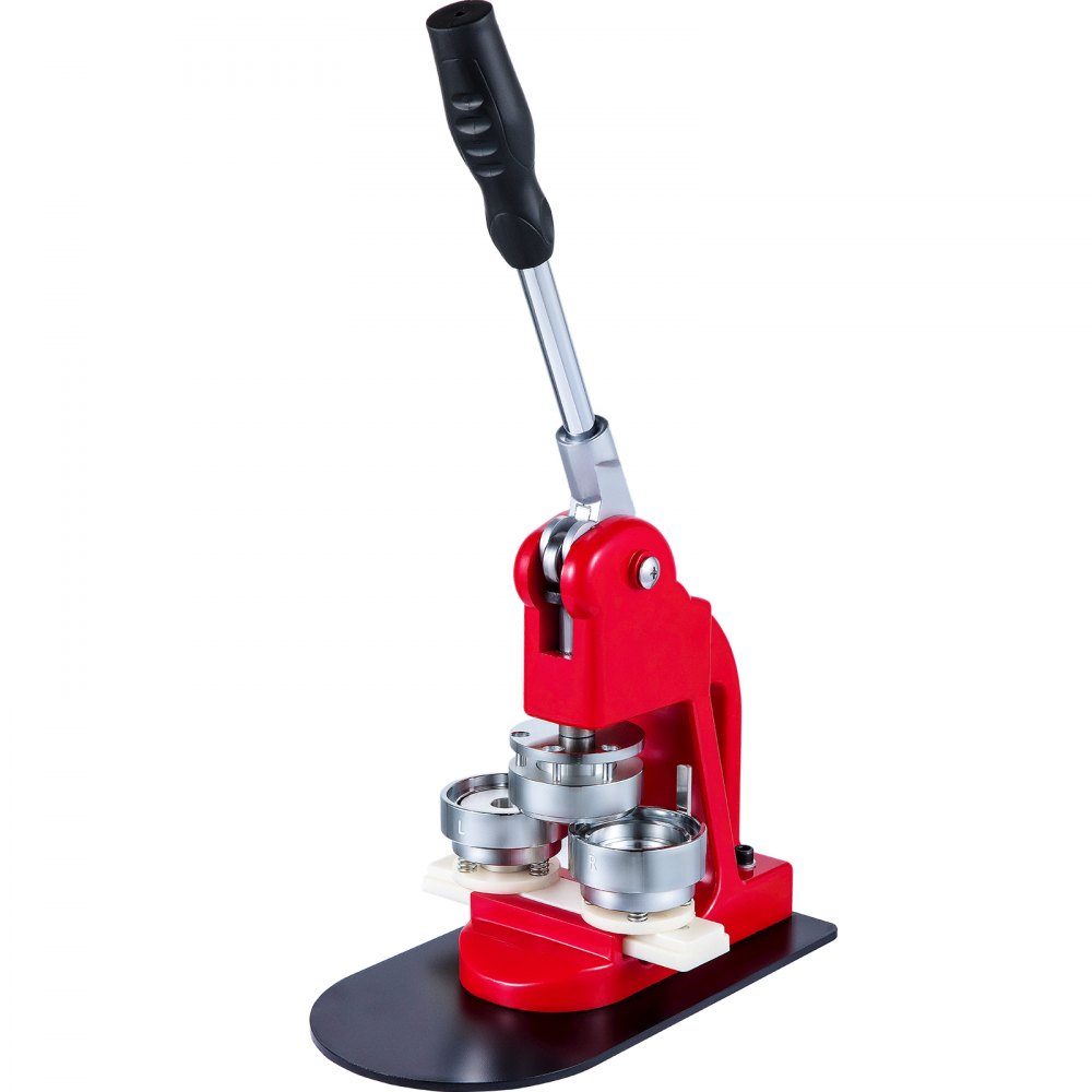 Button press machine 44 mm, button maker 1000 pieces, button maker with basic size 16 x 29 cm, punch press machine with user-friendly handle, for making buttons, badges