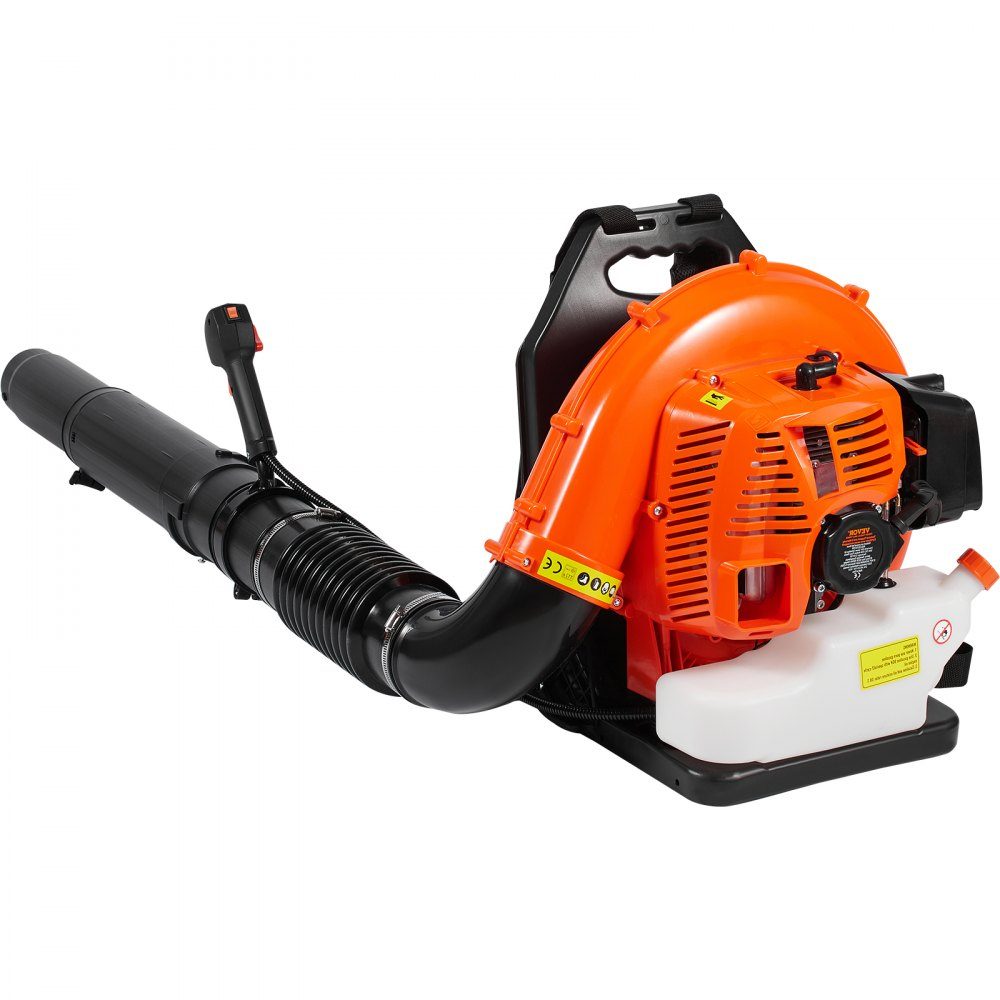 Backpack Leaf Blower, 79CC 2-Stroke Gasoline Leaf Blower with 3L Fuel Tank, 930 CFM Air Volume, 184 MPH Speed, Ideal for Lawn Care, Leaf Cleaning and Snow Removal