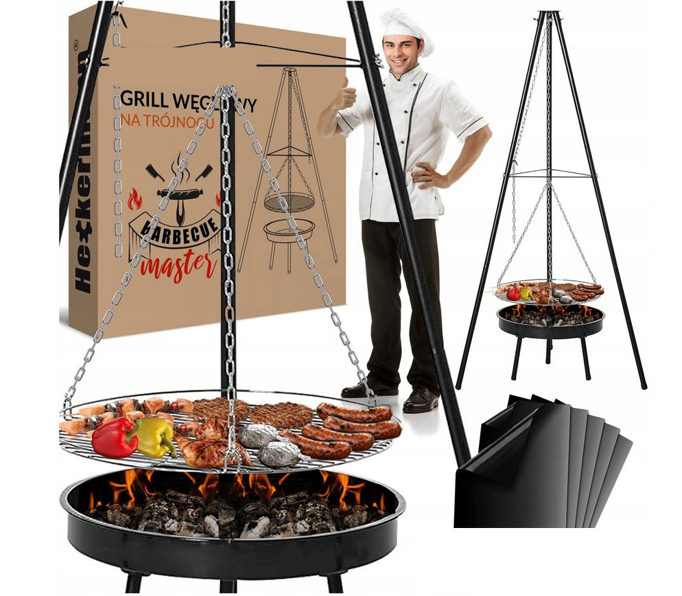 %SALE% Trépied pour barbecue extérieur avec accessoires