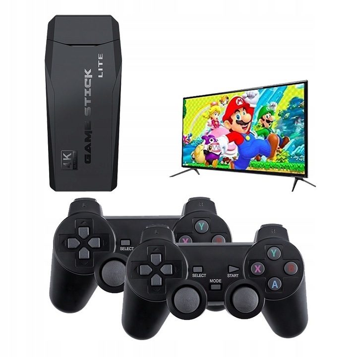 CONSOLE DE JEUX TV RETRO + 2 PADS + JEUX 10000 XXXL Années 90 Set 4K sur Carte SD 64Go – Réf. HT-13571