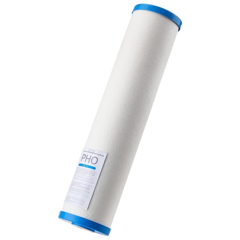 Cartouche de rechange pour filtre à eau pour toute la maison, 115 x 507 mm, filtres inhibiteurs de calcaire en polyphosphate pour système de filtre à eau, filtre anticalcaire réduit le chlore, le mauvais goût et les odeurs