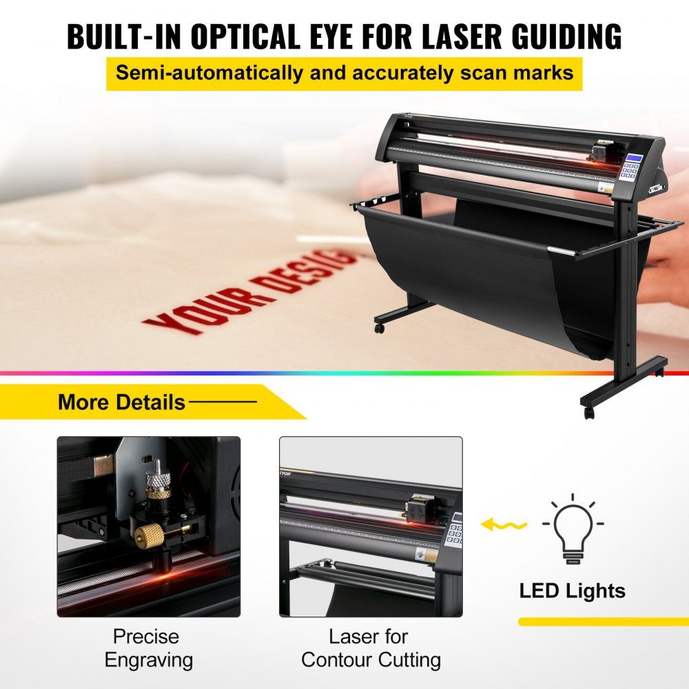 Filmsnijplotter 1350 mm, filmsnijder max. snijdikte 3 mm, snijkracht foliesnijder 500 g, plottermachine halfautomatische Signcut-software, geheugencache 1-4 M, hobbyplotter