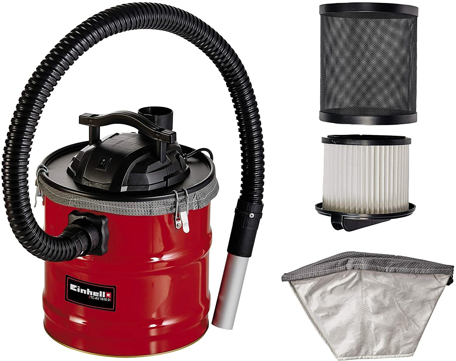 Odkurzacz do popiołu Einhell TC-AV 1618 D (pojemnik o mocy 1200 W, 18 L z szybkozłączami, filtr plisowany + filtr wstępny, funkcja nadmuchu, wąż ssący wzmocniony metalem + rura ssąca aluminiowa) Odkurzacz do popiołu Einhell TC-AV 1618 D (pojemnik o mocy 1200 W, 18 L z szybkozłączami, filtr plisowany + filtr wstępny, funkcja nadmuchu, wąż ssący wzmocniony metalem + rura ssąca aluminiowa)