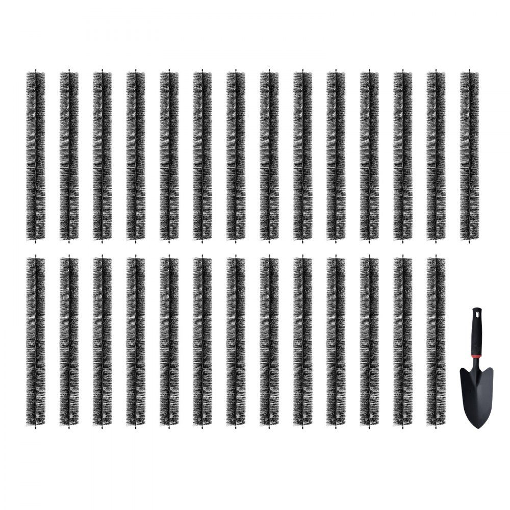 Gutter Brush, 80ft Total Length, φ110m, Gutter Cleaning Tool, Floor Level Gutter Brush, Leaf Guard for 5" Gutter, Easily Removes Leaves and Debris from Roof, Set of 27