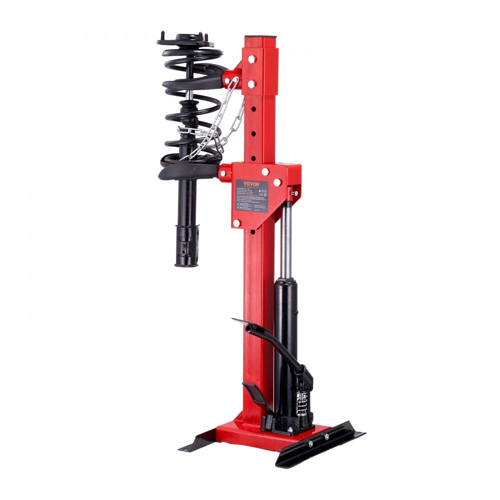 4.5 Ton Car Tool Hydraulic Spring Compressor 1 Ton Rated Pressure Strut Clamp 11-13cm and 14-17cm Spring Lock Shock Absorber Tensioner with Leakproof Hydraulic Pump