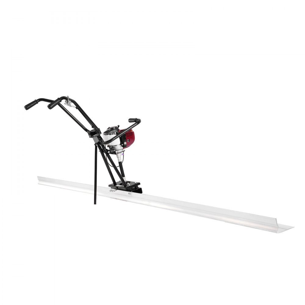 Aluminum Electric Concrete Spreader 1.2m Tool for Leveling and Finishing Concrete Screeds 4-Stroke Vibration Motor Height Adjustable Handles High Efficiency 6500rpm