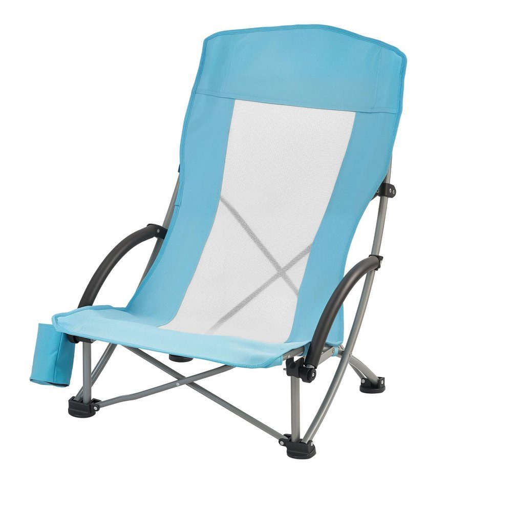 2 x campingstoelen klapstoelen 150 kg draagvermogen, visstoel met hoge rugleuning & kopjesvak & mesh rugleuning & draagtas & strandstoelen met extra brede zitting voor buitenactiviteiten vissen