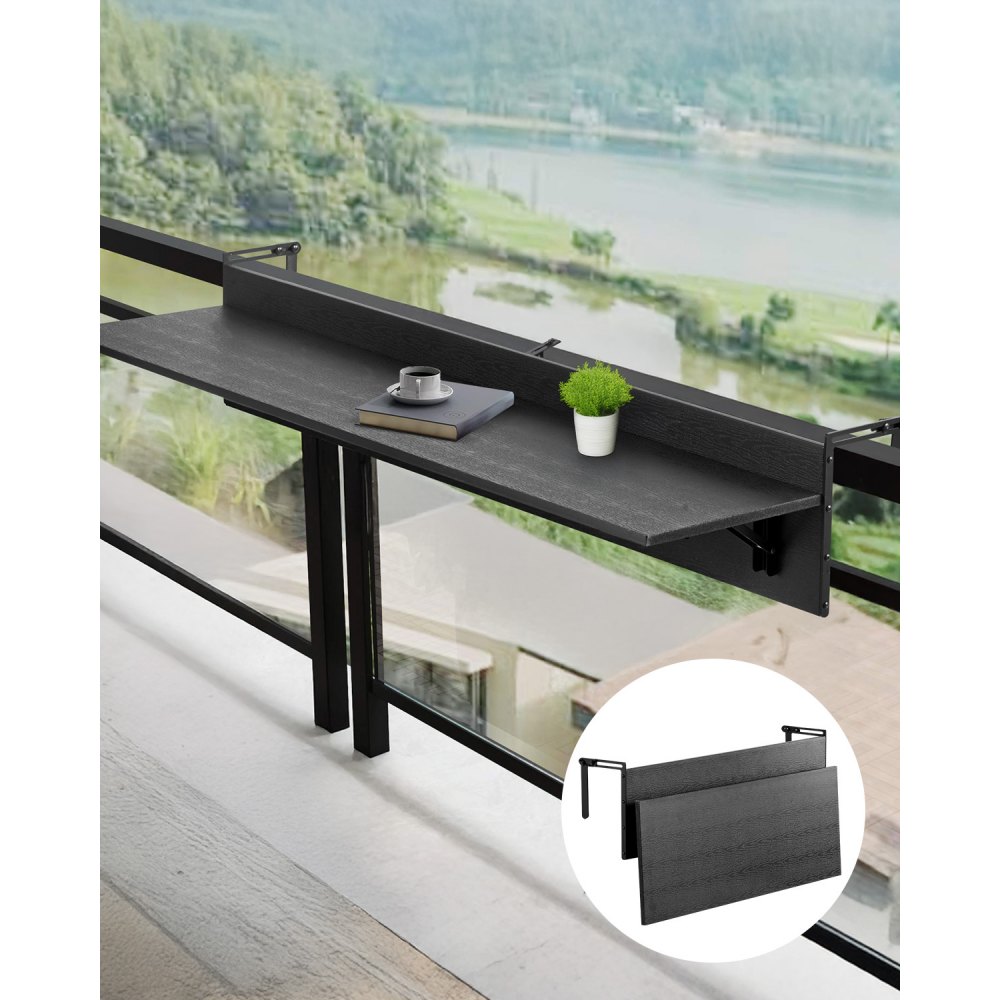 Stół balkonowy 1220 x 300 mm Składany stół wiszący balkonowy Stół składany na zewnątrz Udźwig 22 kg Pasuje do balustrad o średnicy od 1" do 4,35" Stół do serwowania na patio i tarasie Stół balkonowy 1220 x 300 mm Składany stół wiszący balkonowy Stół składany na zewnątrz Udźwig 22 kg Pasuje do balustrad o średnicy od 1" do 4,35" Stół do serwowania na patio i tarasie