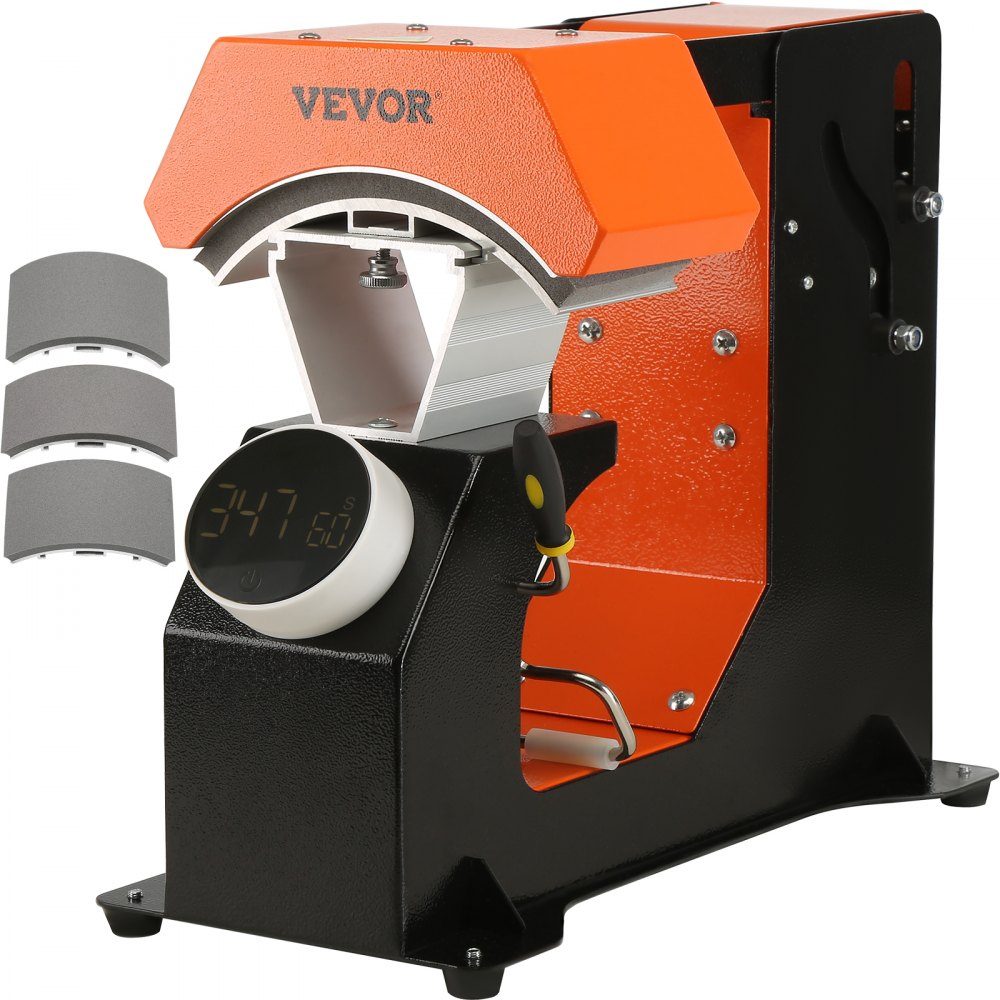 3 in 1 Cap Press, Hat Press, Hot Press Machine 16.3x8cm, Hot Press Transfer Press with 3 Pad Sizes 16.8x7cm, 16.8x9.8cm, 15.5x7.6cm, Hot Press Transfer Press, Time and Temperature Controller