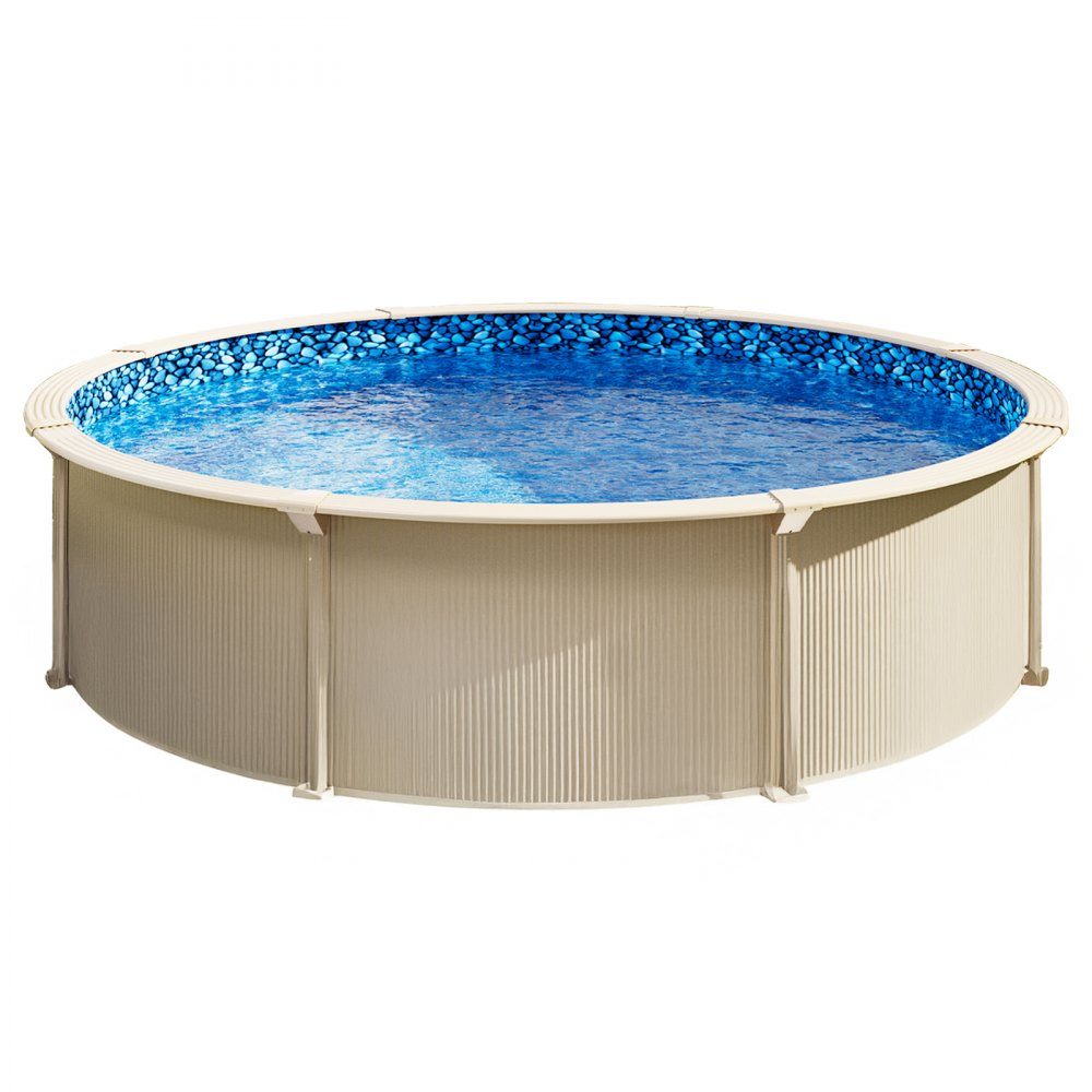 Round pool liner, φ 549 x 147 cm, inner liner, replacement liner, inner cover, swimming pool liner, overlapping vinyl liner with standard thickness, for above ground pools with 137 cm wall height