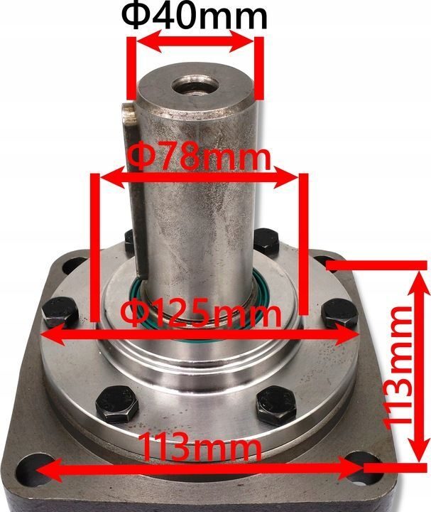 HYDRAULIC MOTOR GROUP 4 BMT 400cm3 shaft 40 mm