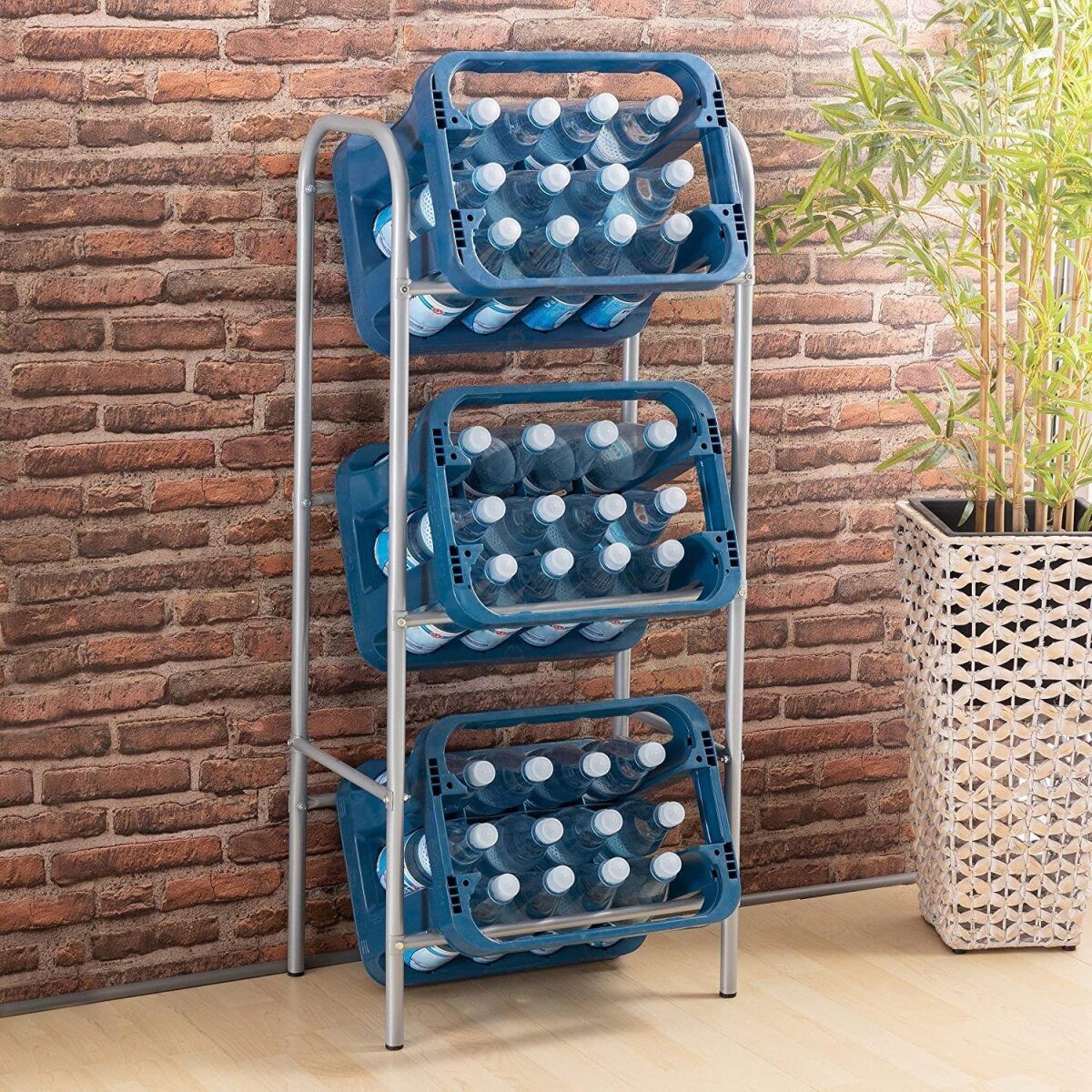 Pied d'enceinte Ribelli, pour 3 enceintes, gris