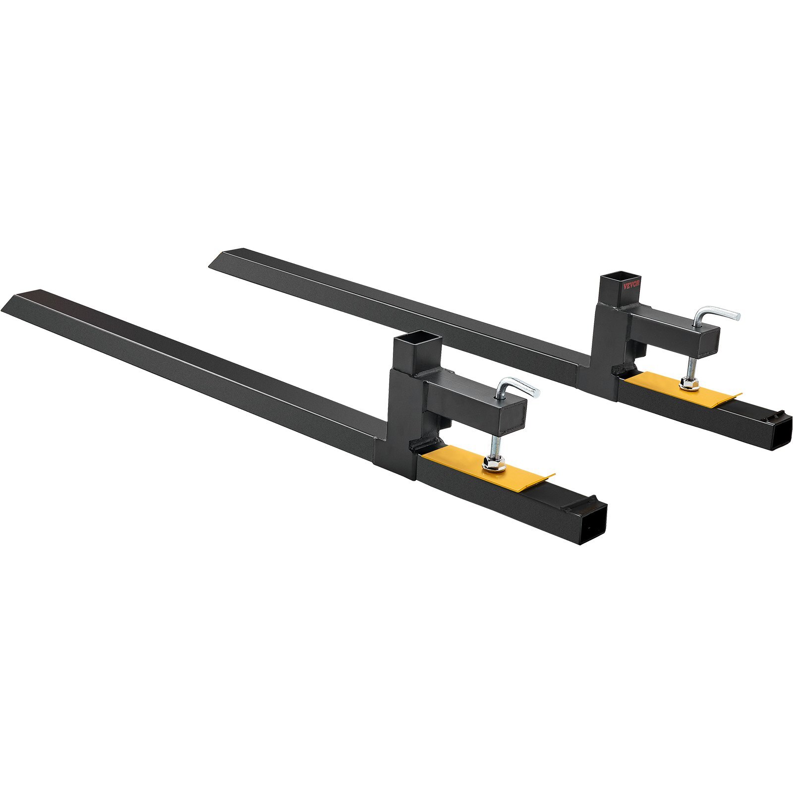 Forklift Stacker Pallet Fork Fork Carrier 907kg Load Capacity Fork Tines 149cm Total Length with 110cm Fork Blade Adjustable Forklift Tines Front Loader Pallet Frame
