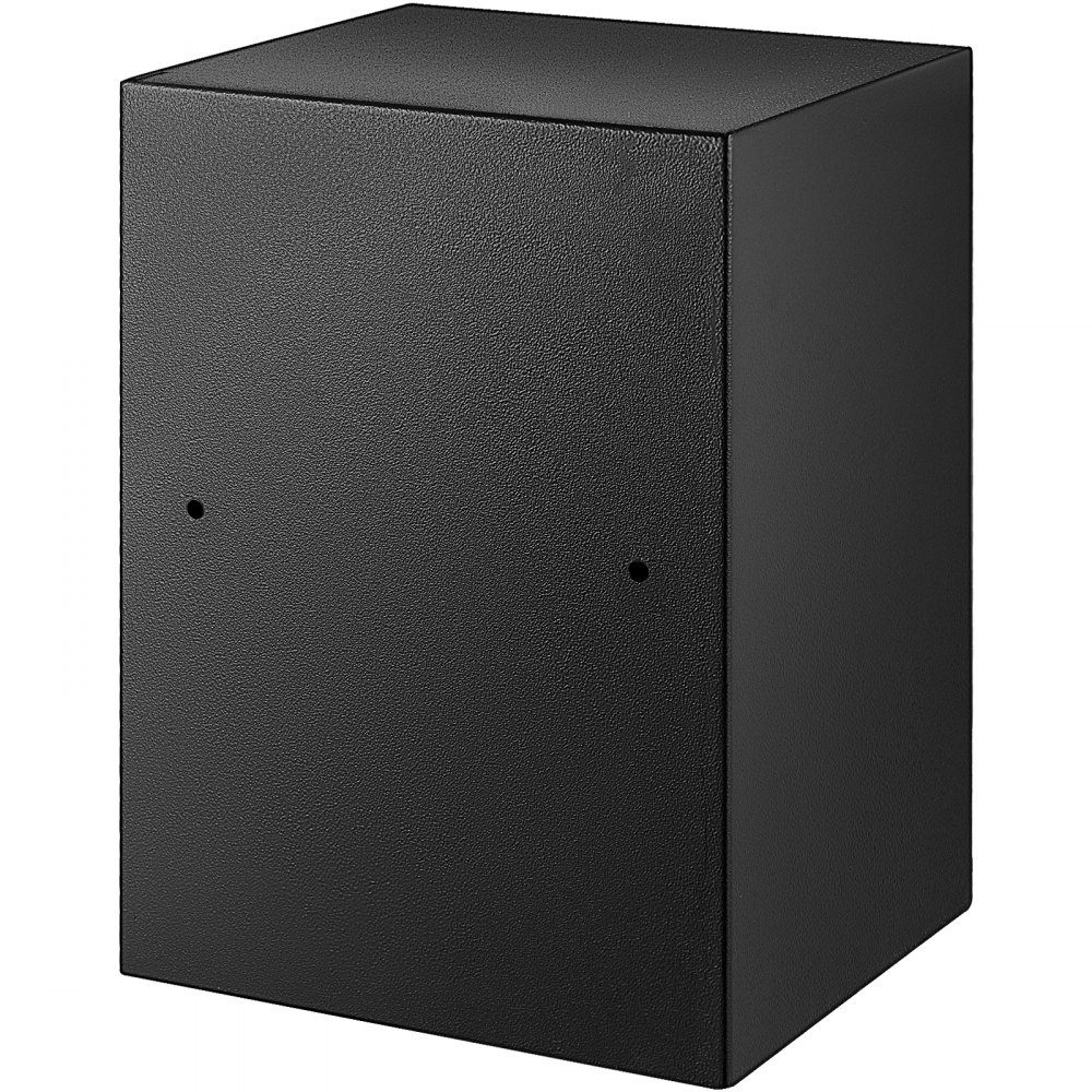 Safe 60 L, furniture safe 17 kg load capacity, wall safe black dustproof with fingerprint code digital keyboard key 4 locking systems security safe apartment hotel office