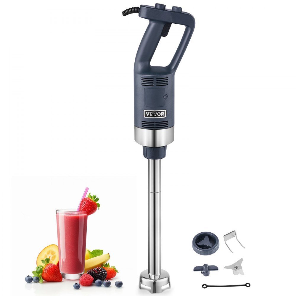 Commercial Hand Blender, 500W Heavy Duty Hand Blender, 16" Variable Speed ​​Stepless Blender with Stainless Steel Blade, Portable Multipurpose Blender for Soups, Sauces, Mashed Potatoes, Cream