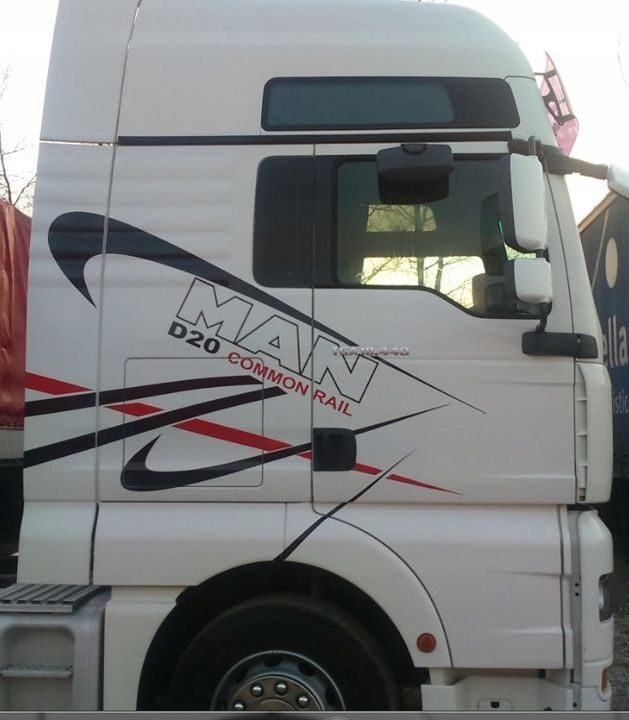 STICKER voertuigopschrift MAN TGA TGX TGL