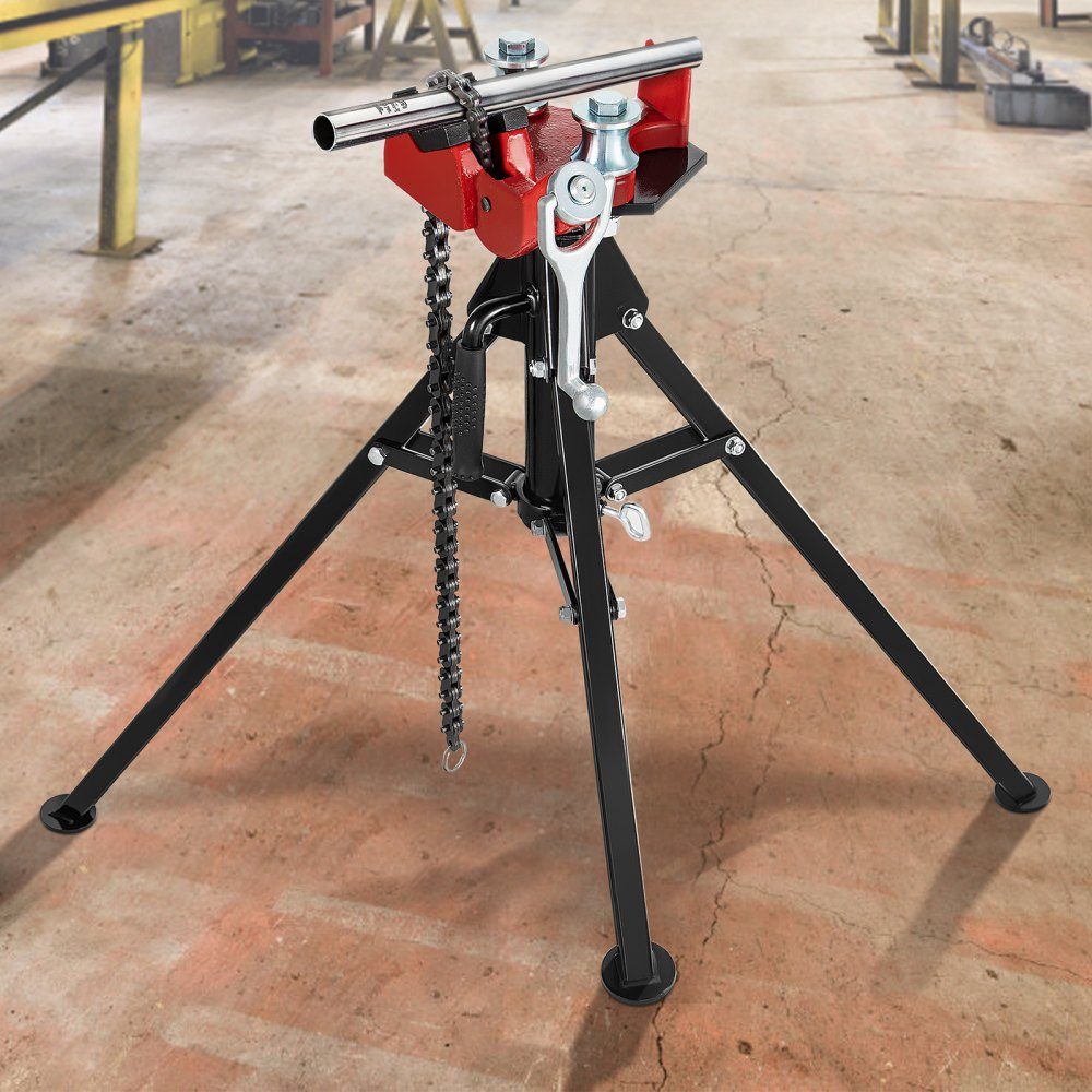 Modell TP-425 Tragbarer Kettenschraubstock, Rohrschraubstock, Kettenrohrschraubstock aus Stahl, Stativ-Arbeitsgerät 3,2–127 mm, für Mechaniker, Elektriker, Sanitärhandwerker
