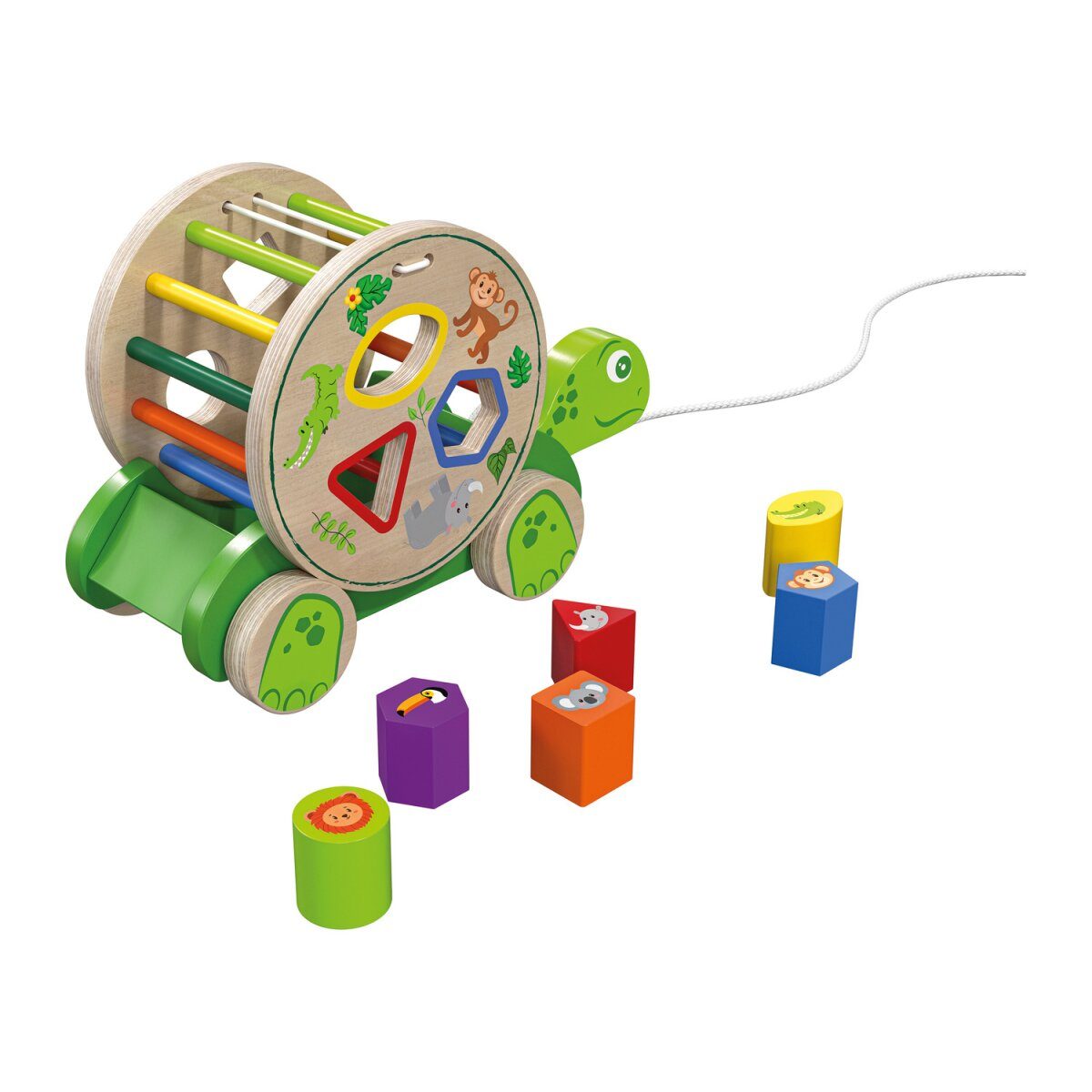 Playful motor skills game made of wood, model 2023