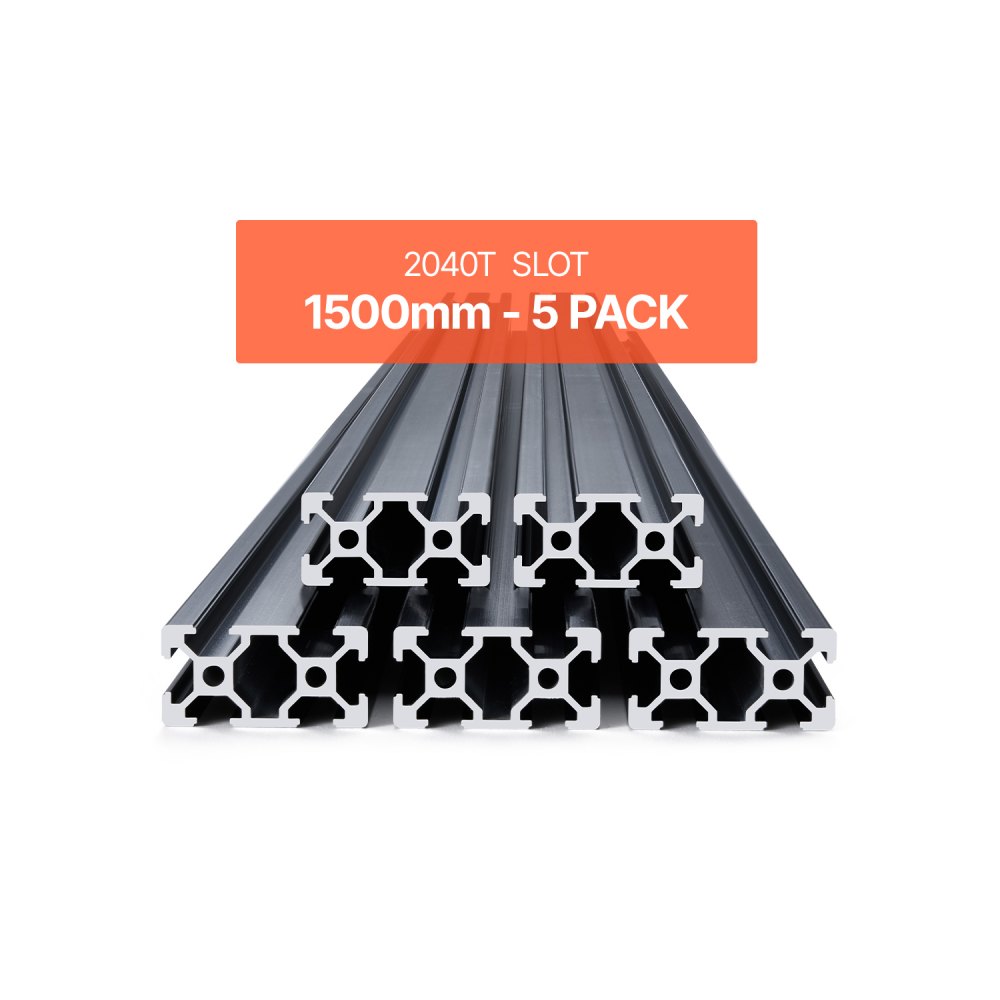 5pcs Aluminum Profile 1500mm T-Slot 2040 Aluminum Extruded Profile European Standard Anodized Linear Rail Groove Profile for 3D Printer CNC Machine DIY Laser Engraving Black 5pcs Aluminum Profile 1500mm T-Slot 2040 Aluminum Extruded Profile European Standard Anodized Linear Rail Groove Profile for 3D Printer CNC Machine DIY Laser Engraving Black