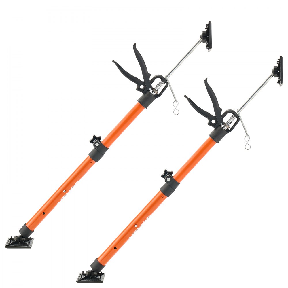 Einhand-Stütze, 2 Stück, Deckenstütze 53–155 cm, Teleskop-Stahlstütze, Montagestütze bis 70 kg Tragkraft für die Installation von Schränken, Heben von Trockenbauwänden, Frachtstangen Einhand-Stütze, 2 Stück, Deckenstütze 53–155 cm, Teleskop-Stahlstütze, Montagestütze bis 70 kg Tragkraft für die Installation von Schränken, Heben von Trockenbauwänden, Frachtstangen
