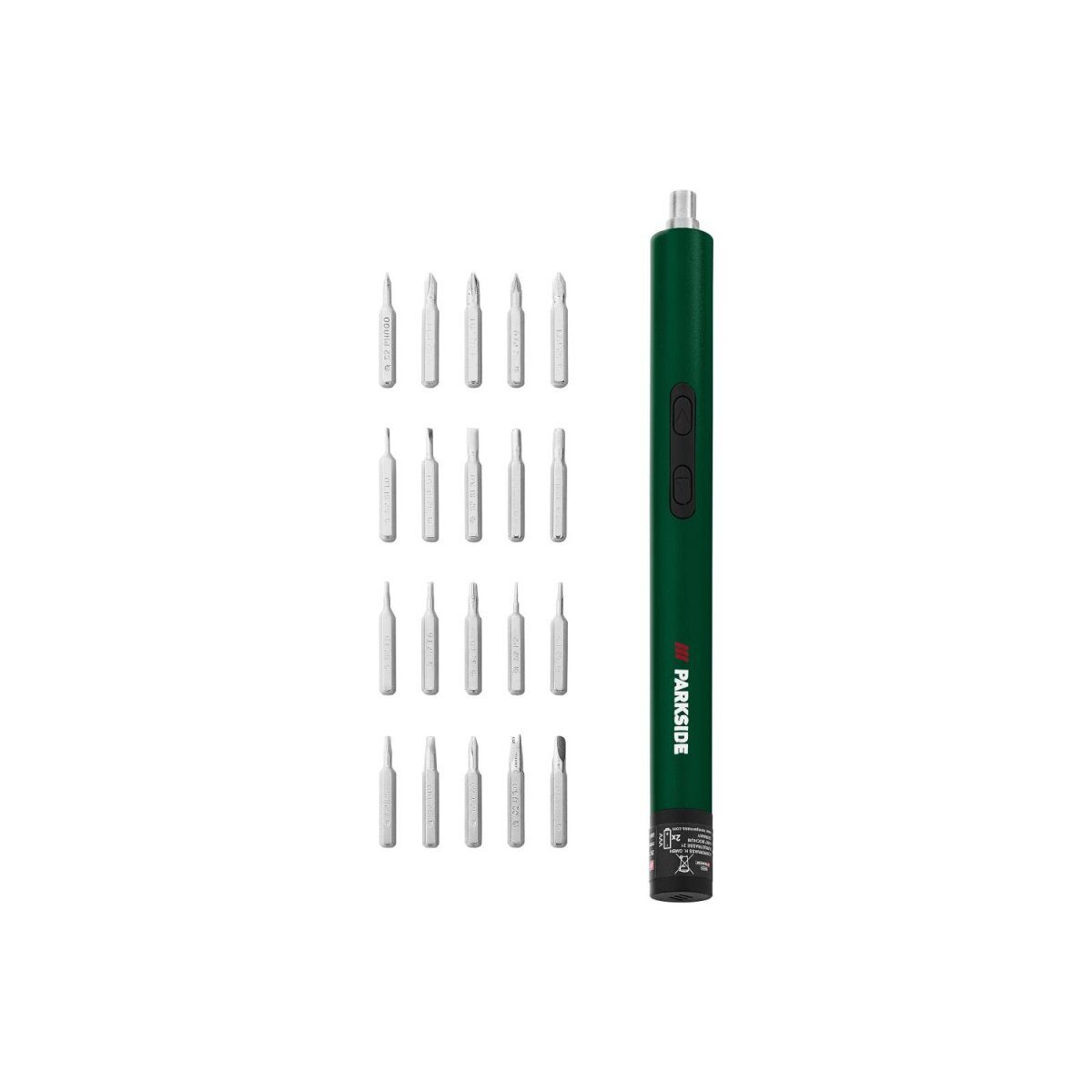 PARKSIDE® electric precision screwdriver “PEPS 3 A11”, including 20 bits