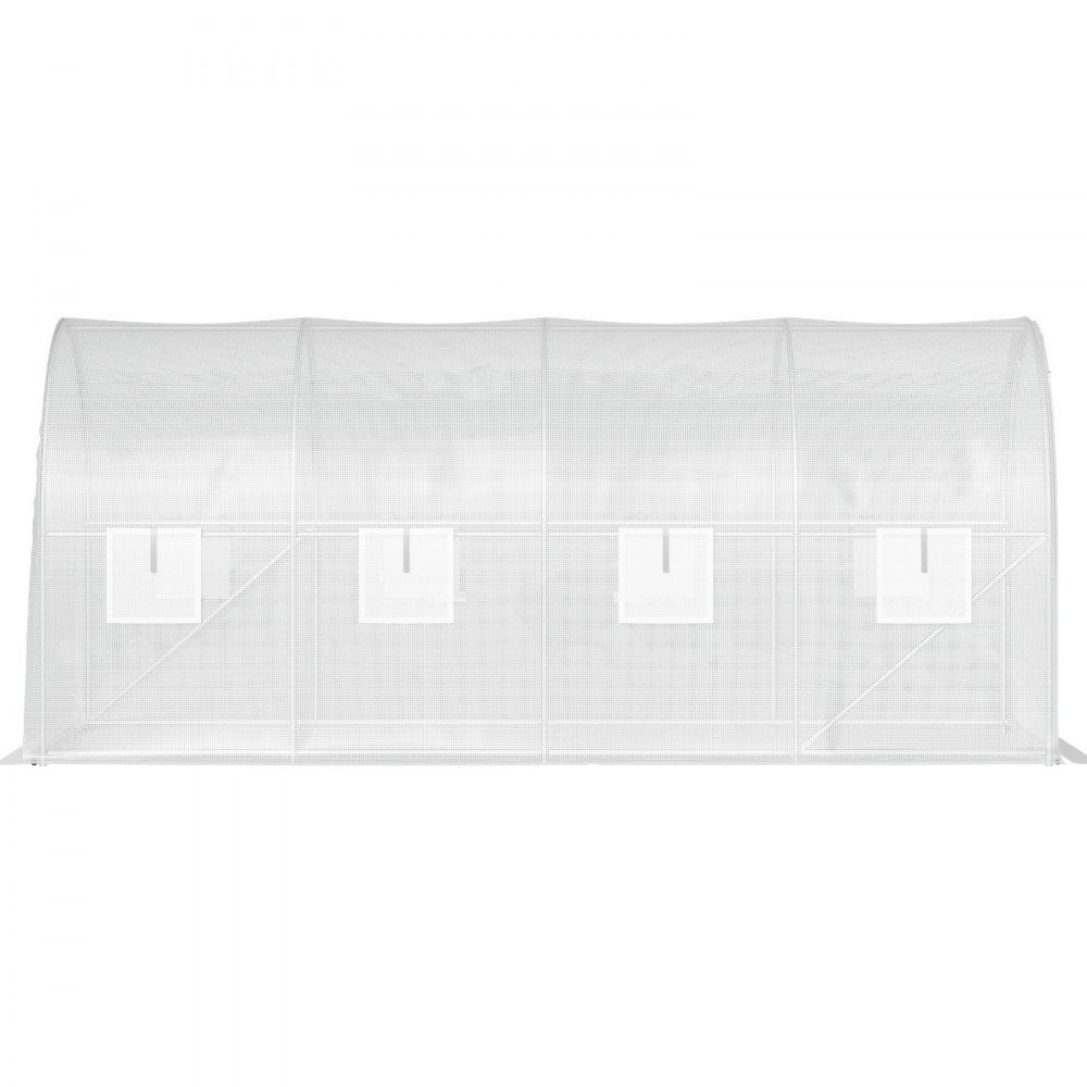 Greenhouse 4.6 x 2.1 x 2.1 m Cold Frame Film Greenhouse Galvanized Steel Frame and PE Cover Greenhouse Waterproof and UV Resistant Tomato Greenhouse Ideal for Growing Vegetables and Flowers