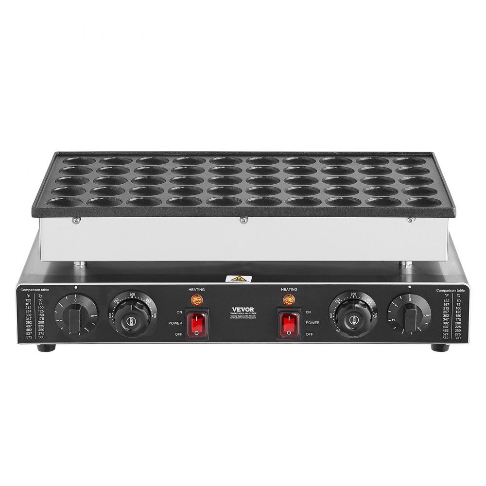 Mini Pancake Machine, Commercial Dutch Mini Pancake Machine, 50pcs 43mm Diameter Dorayaki Baking Machine, 1700W, Dual Temperature and Time Control, in Kitchens and Restaurants