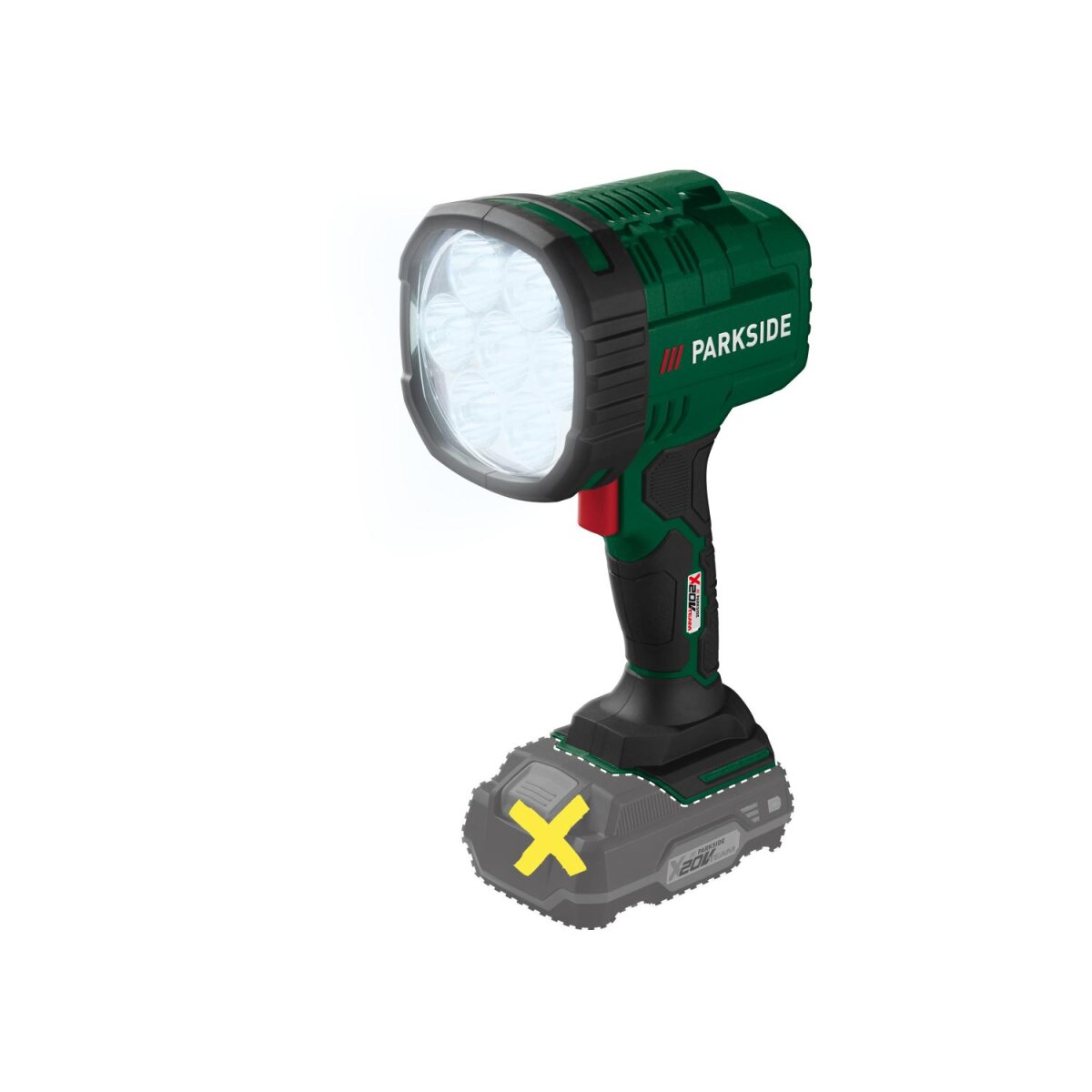 Lampa ręczna LED na akumulator PARKSIDE® 20 V „PHLA 20-Li A1”, bez akumulatora i ładowarki Lampa ręczna LED na akumulator PARKSIDE® 20 V „PHLA 20-Li A1”, bez akumulatora i ładowarki