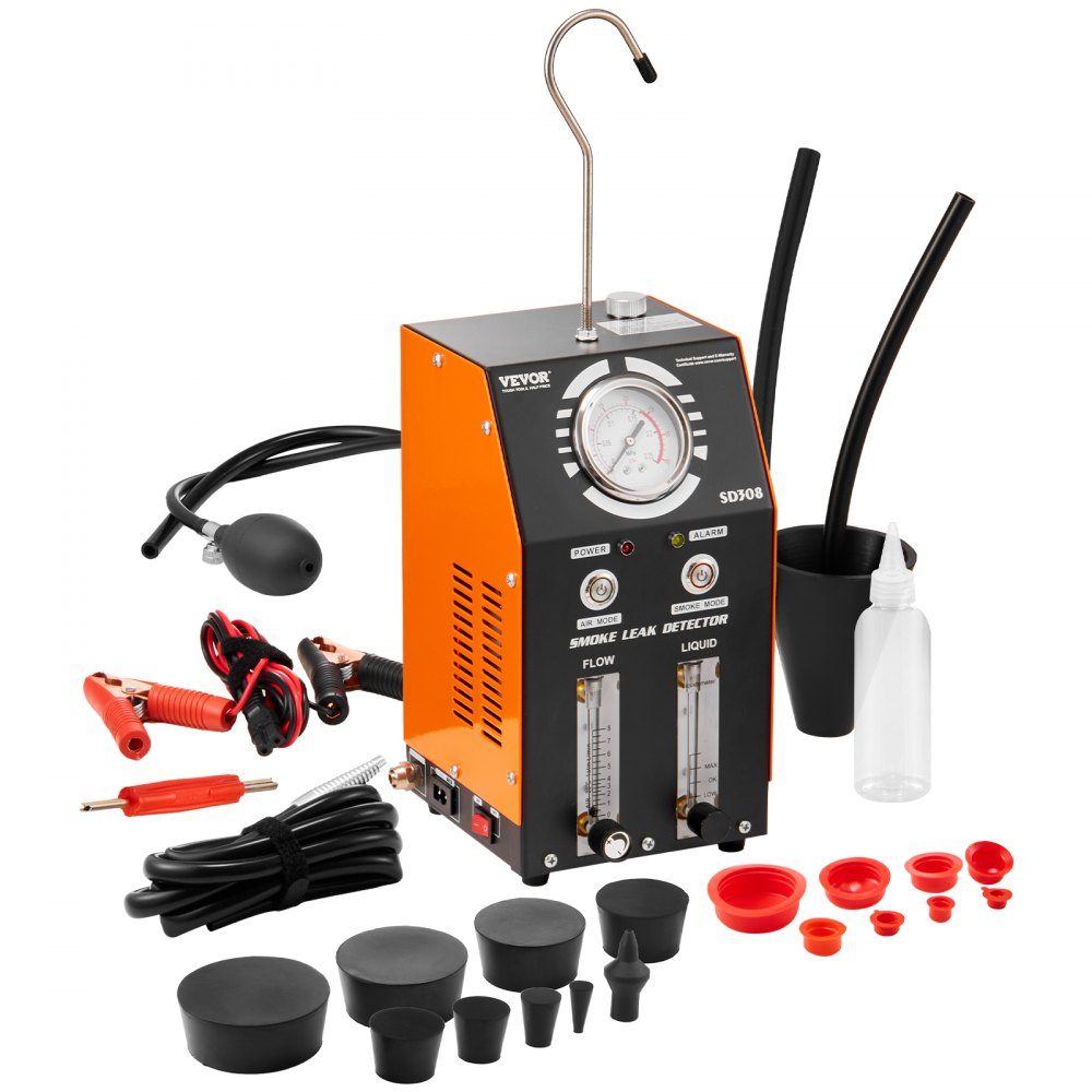 Auto-Nebelmaschine, Rauchmaschinen-Leckdetektor 8 l/min, Auto-Nebelmaschine, Luftmodus und Rauchmodus, zwei Modelle, Leckdetektor mit Manometer und Luftpumpen, Kraftstofftankprüfung