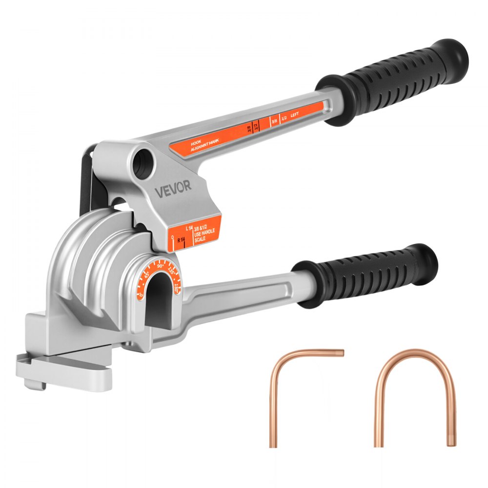 Cintreuse de tuyaux, 6,35/9,525/12,7 mm OD, cintreuse de tuyaux 3 en 1 avec niveau manuel, outil de cintrage à 180° pour tuyaux en cuivre et aluminium pour réparation automobile, CVC, climatisation Cintreuse de tuyaux, 6,35/9,525/12,7 mm OD, cintreuse de tuyaux 3 en 1 avec niveau manuel, outil de cintrage à 180° pour tuyaux en cuivre et aluminium pour réparation automobile, CVC, climatisation